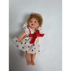 Vintage 1994 Mattel Kelly Doll Barbie's Little Sister Stars & Lace Dress